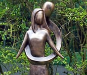 Infinite Love Garden Sculpture in Bronze