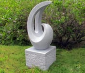 Revolve Garden Ornament with Plinth in Granite - original photo