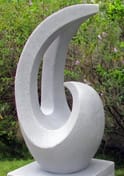 Revolve Garden Sculpture with Plinth in Granite