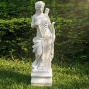 Diana the Hunter Garden Statue Small in Garden Setting