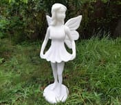 Curtseying Fairy Garden Ornament Original Photo