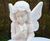 Fairy on Toadstool Garden Statue