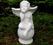 Kissing Cherub Garden Ornament - Original Photo