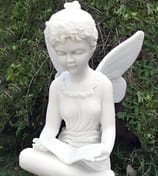 Reading Fairy Garden Statue
