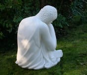 Sleeping Deity Garden Statue in White