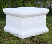 Small Victorian Plinth in White - Original Photo