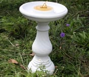 Swirl Stone Sundial in White Original