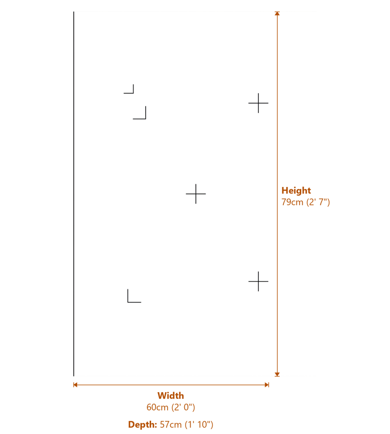 Armchairs Dimensions Diagram