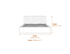 Berlin Double Bed Teal Dimensions Diagram