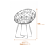 Templar Gold Frame Occasional Chair Dimensions Diagram