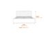 Berlin Milk Ottoman Double Bed Dimensions Diagram