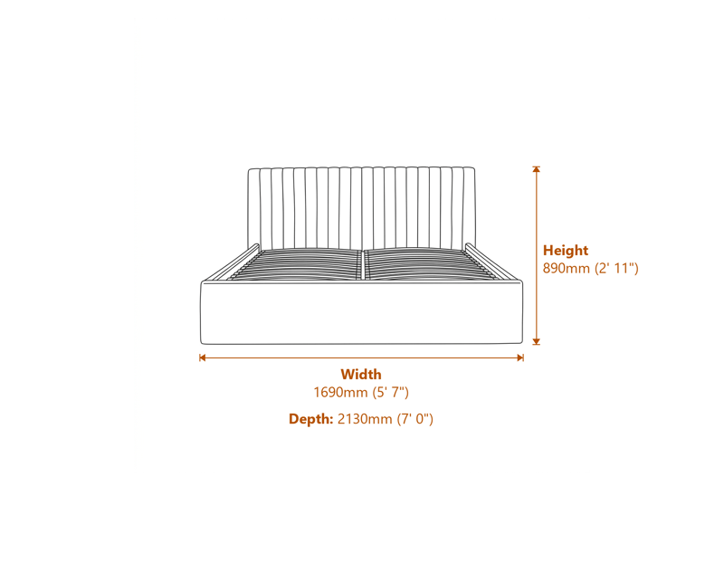 Beds & Bed Frames Dimensions Diagram
