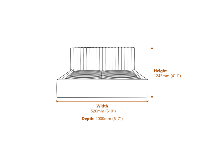 Beds & Bed Frames Dimensions Diagram