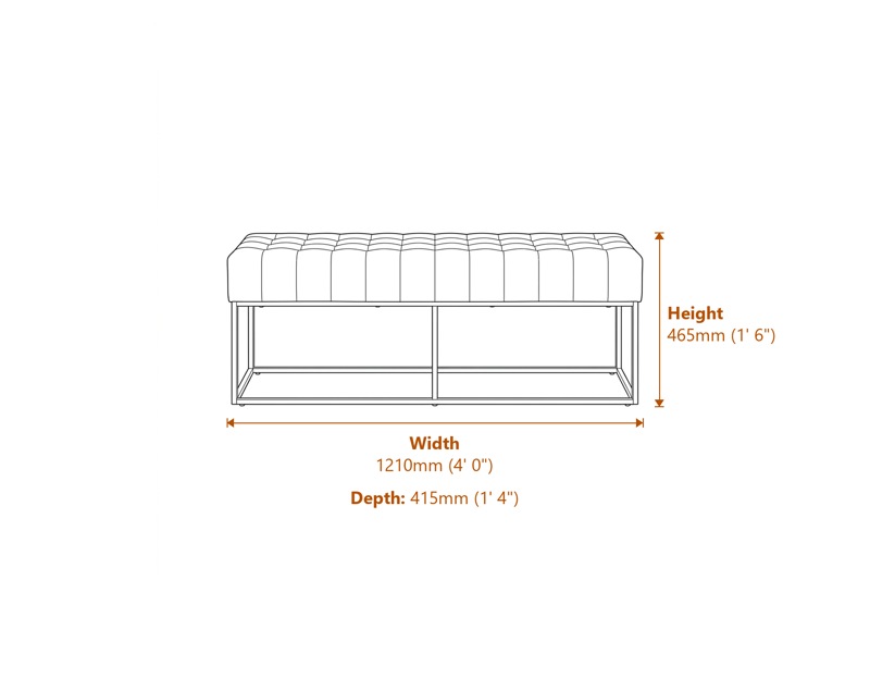 Benches Dimensions Diagram