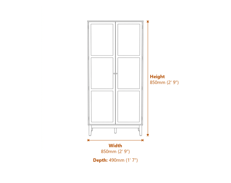 Chests of Drawers Dimensions Diagram