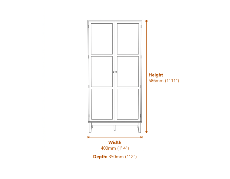 Bedside Tables Dimensions Diagram