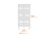 Bordeaux Blue Dressing Table Dimensions Diagram