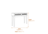 Bordeaux Dressing Table Dimensions Diagram