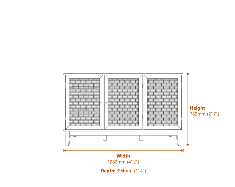 Sideboards Dimensions Diagram