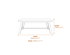 Bourton Latte Dining Table Dimensions Diagram