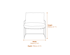 Brook Black Chair Dimensions Diagram