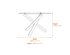 Capri Clear Black Dining Table Dimensions Diagram