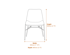 Carlo Black Black Arms Dining Chair Dimensions Diagram