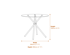 Casa Smoked Top Black Legs Dining Table Dimensions Diagram