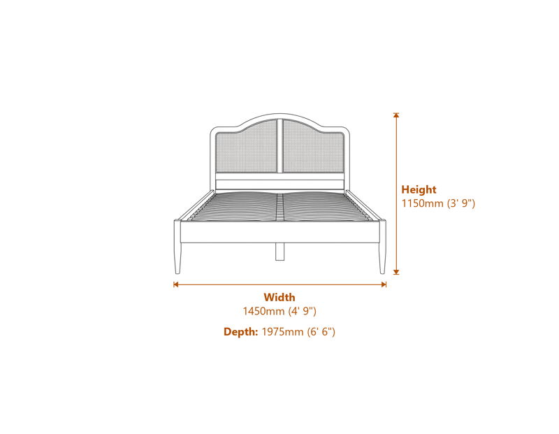 Beds & Bed Frames Dimensions Diagram