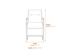 Cleaver Desert Sage Black Dining Chair Dimensions Diagram