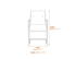 Cleaver Smoked Pearl Black Dining Chair Dimensions Diagram