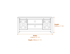 Clover Black Glass Media Unit Dimensions Diagram