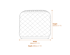 Colline Large Black Pouffe Dimensions Diagram