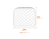 Colline Small Black Pouffe Dimensions Diagram