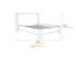 Dena Snow King Size Bed Dimensions Diagram