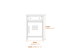 Dillon Black Bedside Cabinet Dimensions Diagram