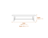 Drift Latte Bench Dimensions Diagram