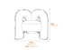 Freyja Jet Chair Dimensions Diagram