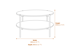 Harper Black Coffee Table Dimensions Diagram