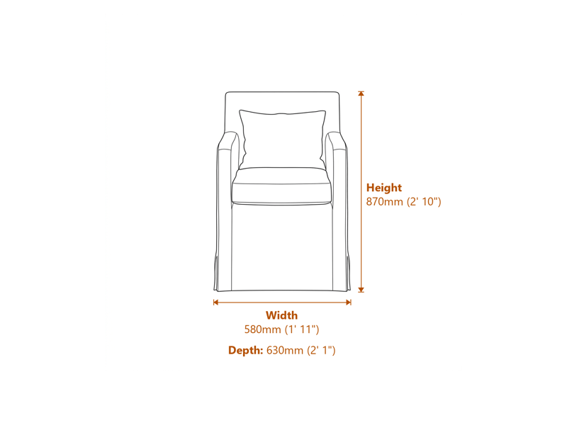 Dining Chairs Dimensions Diagram