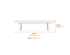 Hyde Black Bench Dimensions Diagram