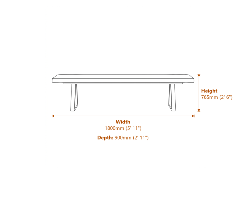 Dining Tables Dimensions Diagram