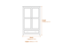 Ives Black 2 Door Wardrobe Dimensions Diagram