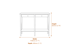Jackson Matte Black Console Table Dimensions Diagram