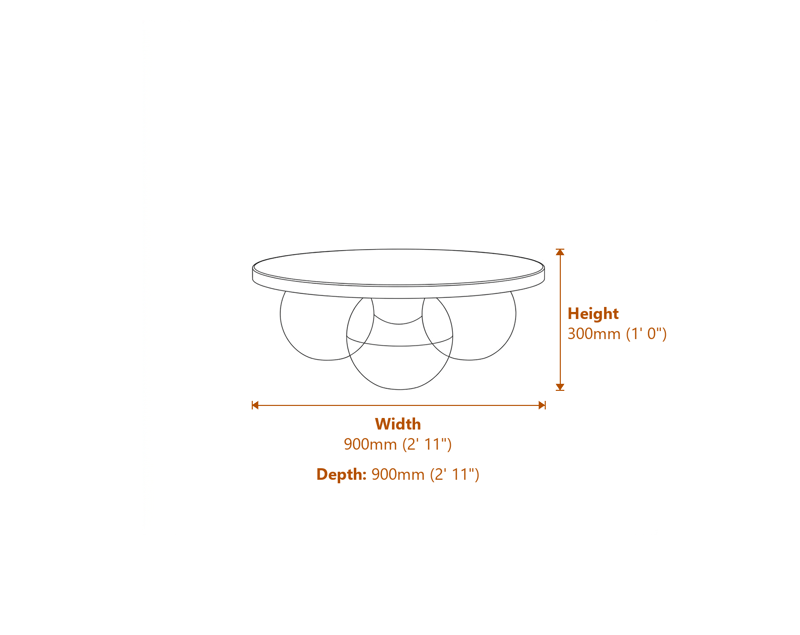 Coffee Tables Dimensions Diagram