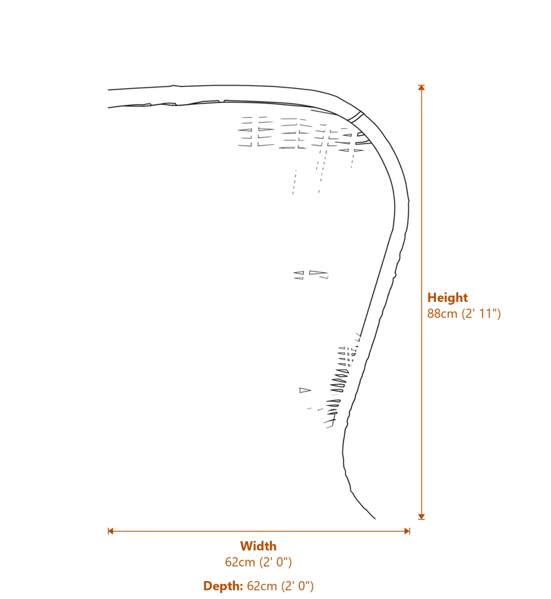 Armchairs Dimensions Diagram