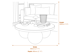 Kenji White Coffee Table Dimensions Diagram