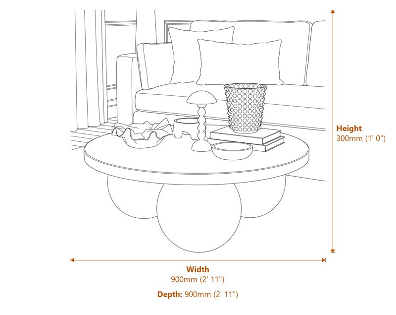 Coffee Tables Dimensions Diagram
