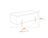 Lola Storage Ottoman Ivory Boucle Matte Black Dimensions Diagram