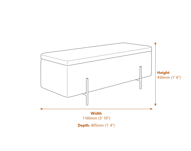 Footstools Dimensions Diagram